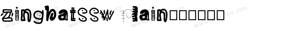 zingbatssw plain字体转换